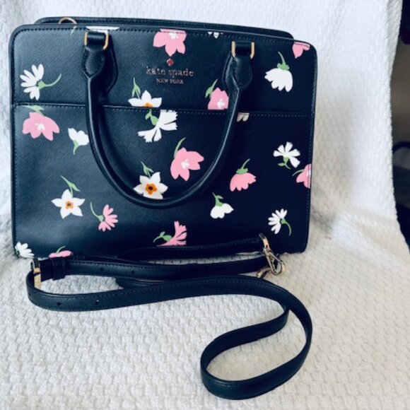 STUNNING Kate Spade Madison Floral Waltz Bundle - Satchel, Wallet & Card Holder - Picture 6 of 16